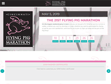 Tablet Screenshot of flyingpigmarathon.com